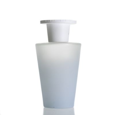 Home Fragrance Glass Bottle Cone Shape Blue150ml Empty Diffuser Bottle