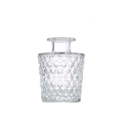 50ml 100ml 150ml 200ml Matte White Glass Square Bottom Diffuser Bottle