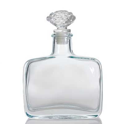 Custom Empty Glass Rectangle Crystal 200ml Reed Aroma Diffuser Bottle