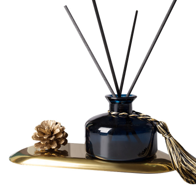 100mL Home office fragrance empty round perfume reed aroma diffuser glass bottle