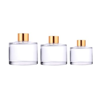 50ml 100ml 150ml 200ml Empty round aroma diffuser dry flower cane essential oil perfume glass bottle