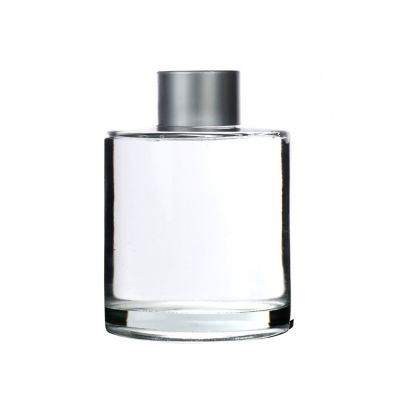 200ml Empty Clear Luxury Round Decorative Reed Diffuser Glass Bottle