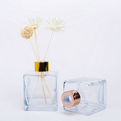 50ml 100ml 150ml 200ml refill rectangular diffuser glass bottle