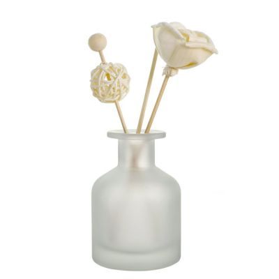 wholesale frost 150ml aroma reed spread incense glass diffuser bottle with cork
