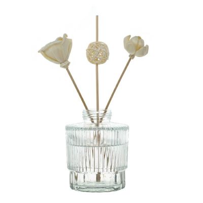 Empty 250ml 300ml 350ml Reed Glass Diffuser Flower Bottle