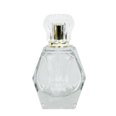 3oz transparent glass bottle perfume personal care packaging mist spray bottle