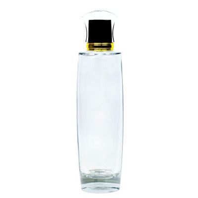 Custom 100ml OEM luxury cosmetic packaging transparent empty glass perfume bottle with pump sprayer