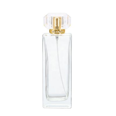50ml Square Clear Glass Perfume Bottle Mist Sprayer Manufacturer