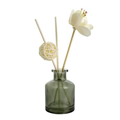 55ml Wholesale High Quality Custom Modern Clear Empty Aromatherapy Bottle Round Luxury Reed Diffuser Glass Bottle