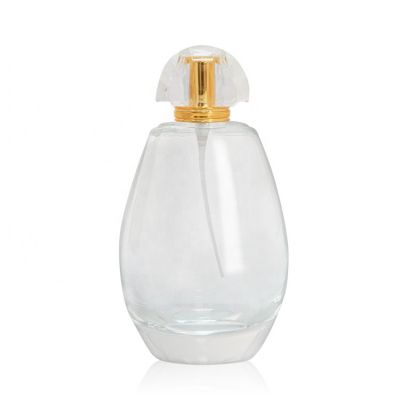 luxury design glass round shape perfume bottle 50ml