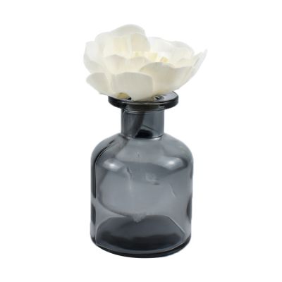 150ml gray big belly bottle reed diffuser bottles with reed flower