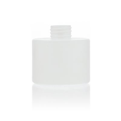 Wholesale 130ml Empty Reed Diffuser Bottles White Frost Round Air Freshener Perfume Bottle With Plastic Cover