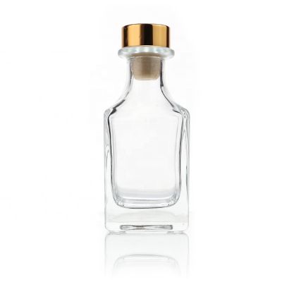 Luxury Square Fragrance Difuser Bottle Reed Diffuser Glass Bottle Reed Diffuser Empty Bottle 150ml