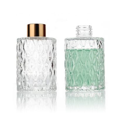 150ml Cylinder Perfume Glass Aroma Diffuser Bottle Aromatherapy Oil Glass Bottle With Wood Cap