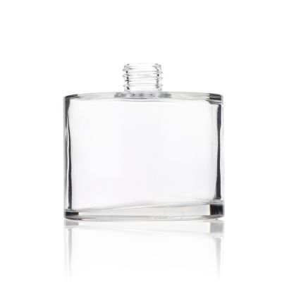 Tall Round Reed Diffuser Glass Bottle 500ml Luxury Empty Aromatherapy Bottle With Golden Cap
