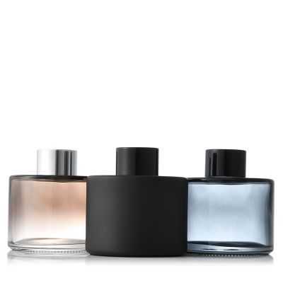 Luxury Customized 150ml 200ml Colourful Empty Refillable Reed Aroma Diffuser Glass Essential Oil Aromatherapy Perfume Bottle