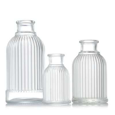 100ml aroma diffuser bottle with artificial flower for home decor perfume with gold collar
