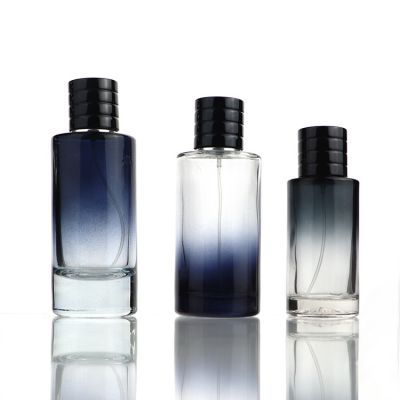 70ml cylinder round luxury high quality perfume fragrance fine mist spray glass bottle