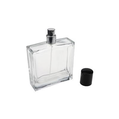100ml Rectangle shape Men cologne empty perfume glass bottle factory sales directly