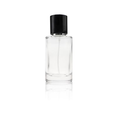 Women use 50ml straight side round glass perfume bottle