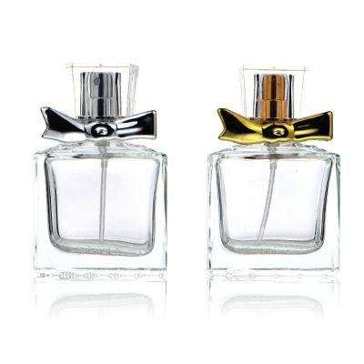 Luxury Elegant Women Refillable 30ml Thick Bottom Perfume Glass Bottle OEM