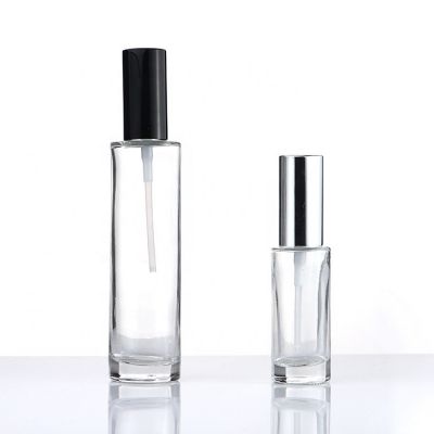 Empty Cylinder Round Luxury Perfume Glass Bottle Spray 25ml 95ml