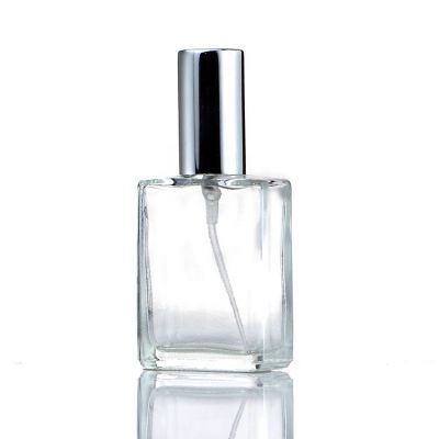 New Design Custom Made Empty Spray Perfume Bottle 50ml With Sliver Cap