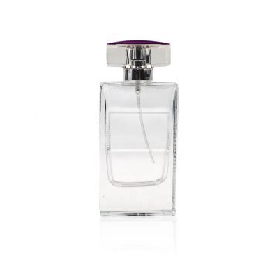 Pretty Frosted Clear Empty 60ml Spray Perfume Bottle Glass For Women