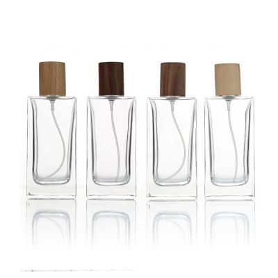 China Empty 30ml 50ml 100ml Square Spray Glass Perfume Bottles With Box