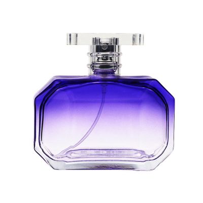 Custom 100 ML Octagon Gradient Purple Packaging for Perfume Bottles Luxury 100 ML