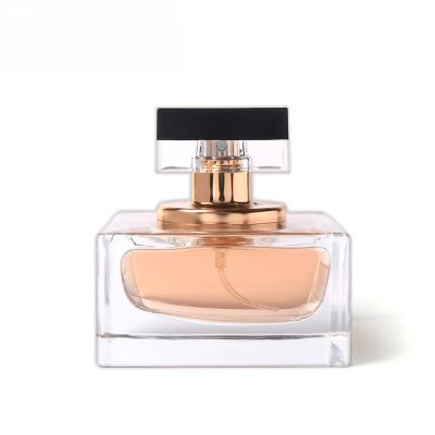Wholesale Customised Free Sample Luxury Woman 30ml 50ml 100ml Square Rectangular Spray Glass Perfume Bottle