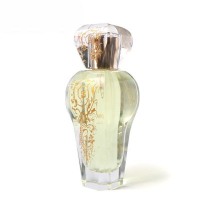 High Quality Printing Decal Fancy Clear Custom 100Ml Luxury Classic Empty Glass Bottle Perfume With Cap