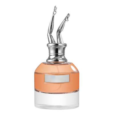 Wholesale customization 30ml 90ml glass round perfume bottle golden silver cap