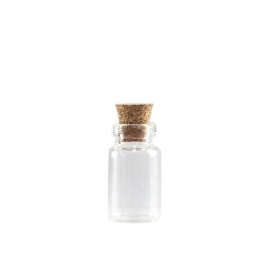 Wholesale customization 1ml clear empty glass perfume bottles for sale cork cap