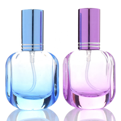 Hot selling clear perfume glass bottle travel perfume bottle with colorful Aluminum cap 10ml for perfume