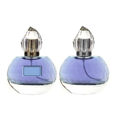 High quality acrylic cover transparent glass spray bottle 60ml perfume bottle empty bottle