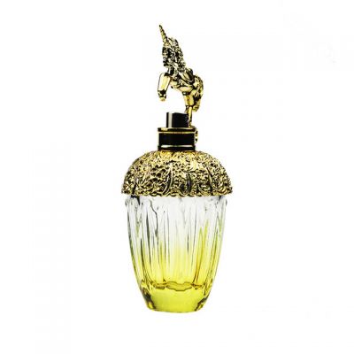 Wholesale Unique design luxury cosmetic 100ml spray empty glass perfume bottle