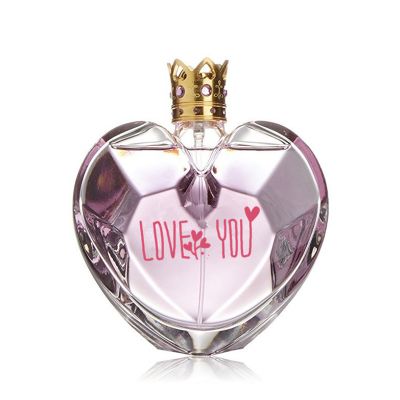 Factory direct supply heart shape empty 30ml glass spray perfume bottle