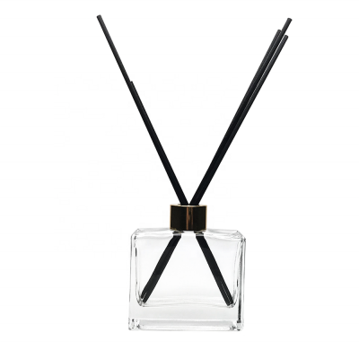 Custom 120ml Empty Diffuser Bottle Flat Square Air Aroma Glass Bottle