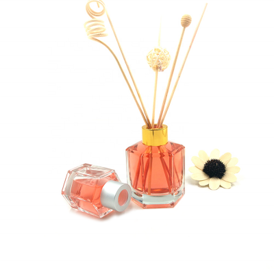 Free Sample 120ml Hexagon Aroma Car Perfume Diffuser Bottle Glass