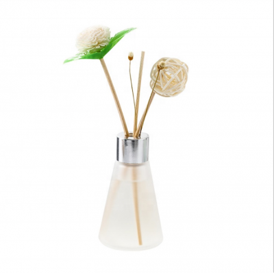 No Fire reed diffuser Empty cone-shaped Essential oil Aroma glass bottle