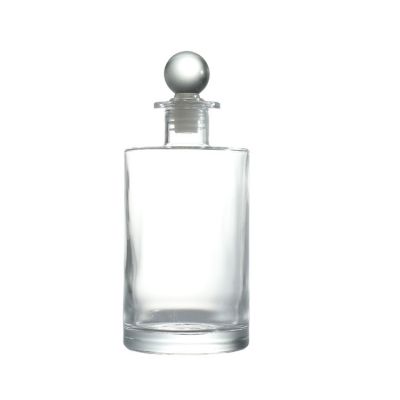 Hot Sale Concise Style Transparent Glass Bottle Aroma Diffuser Glass Bottle With Easy Open End Glass Bead Plug