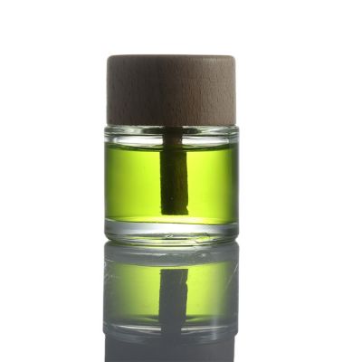 2021 Hot! Car Perfume Bottles Pendant round Shape Car Diffuser Bottle Perfume Empty Hanging