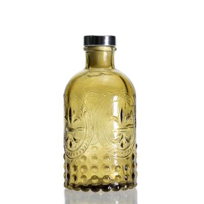 New Design Clear Fragrance Bottles 220ml Round Diffuser Bottle For Diffuser