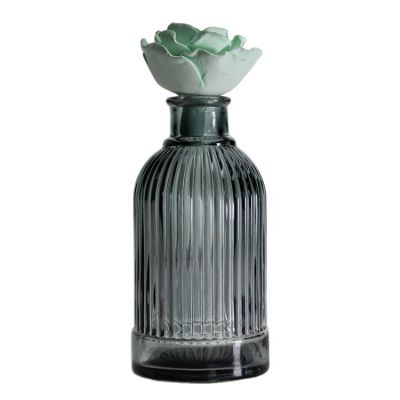 Factory Direct 200ml diffuser round bottle empty reed diffuser bottle With Rattan Stick