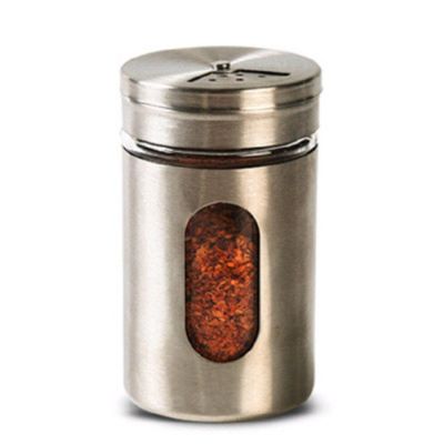 100ml Round Stainless Steel Top Condiment Caddy Spice Jar For Salt And Pepper Shakers