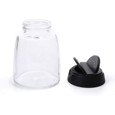 Empty Glass Spice Jars with Shaker Pour Lid, 5 oz Spice Containers with Shaker Caps