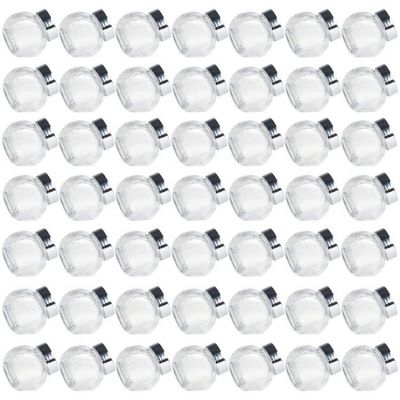 1.5 oz (45mL) Mini Glass Favor Jars with Plastic Lids, Mason Jar Wedding Favors Honey Pot Bottle Idea for Spices, Candy, Party Favors and Candle Making