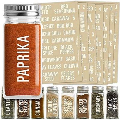 Glass Spice Jars Kitchen Spice Jar