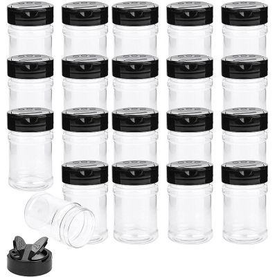 5 Oz Glass Spice Jar with Black Cap